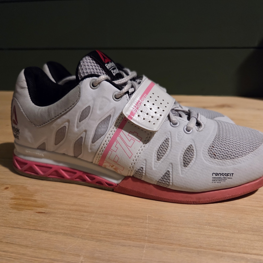 Reebok CrossFit Women's Light Gray and Pink Training Shoe